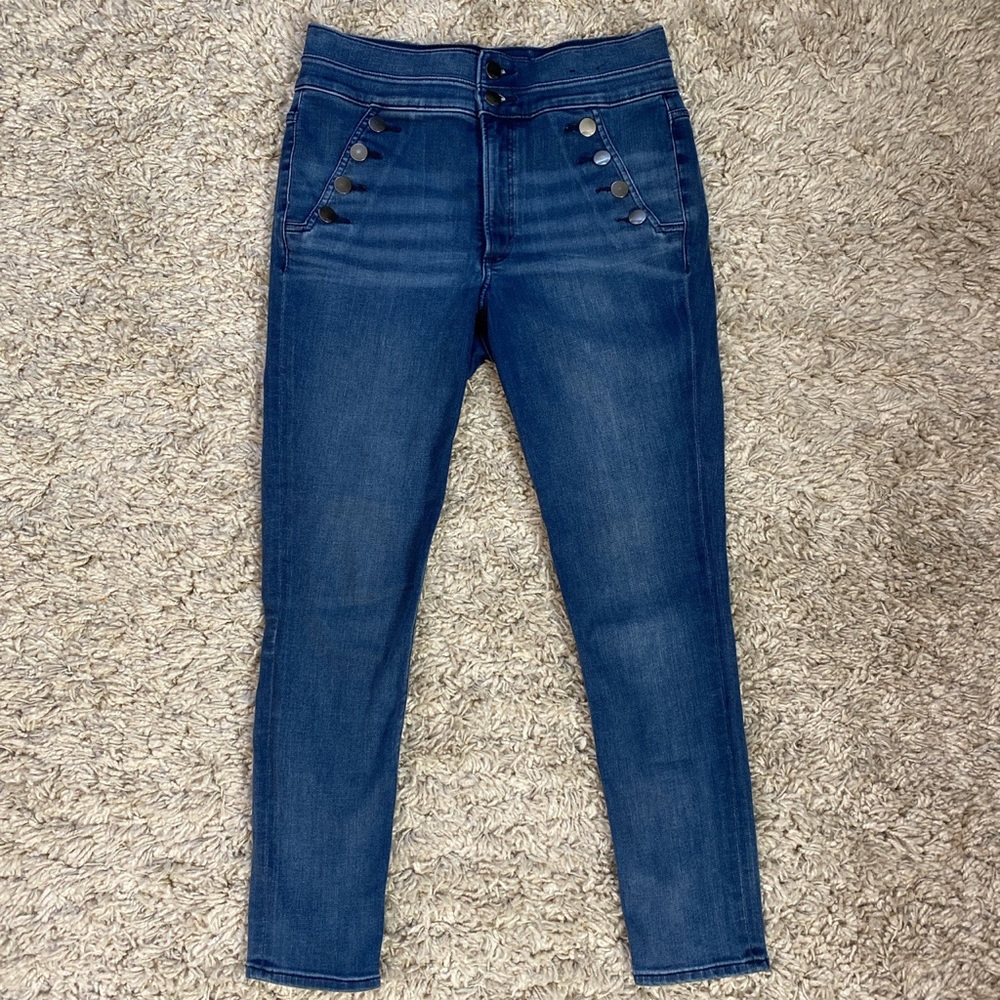 Express Dark Wash High Rise Jeans